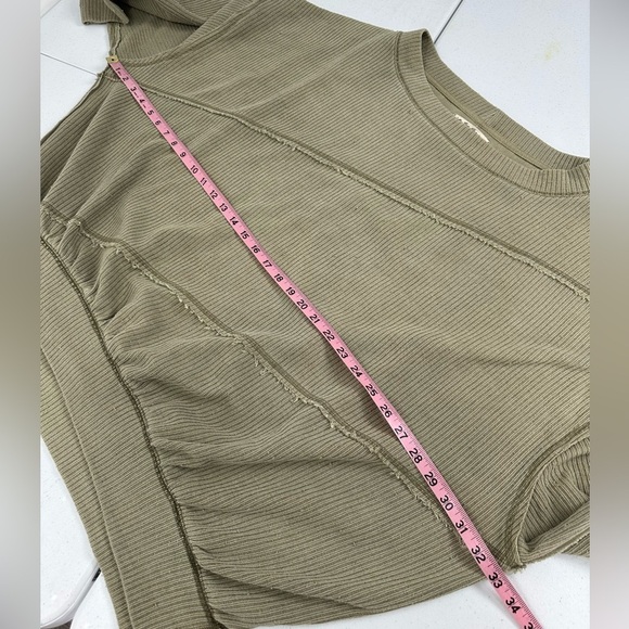 We The Free Back At Ya Oversized Tee Sweater Sea Horse Green by Free People - Picture 8 of 13